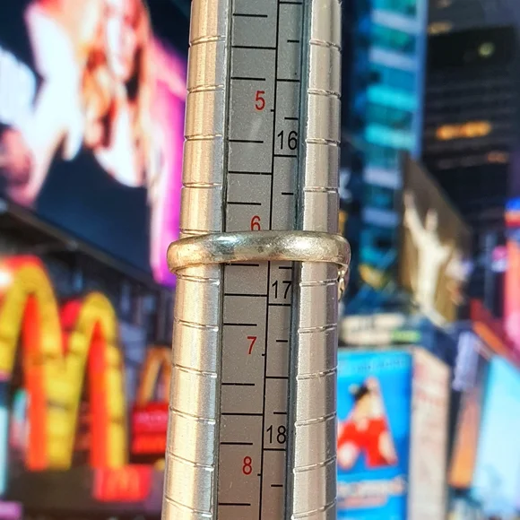 Larimar Gemstone Sterling Silver Plated Ring Size 6 - Picture 6 of 9